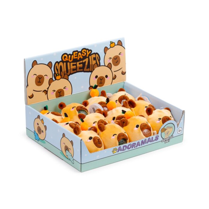 Brinquedo de pelúcia espremível Queasy Squeezies Capivara