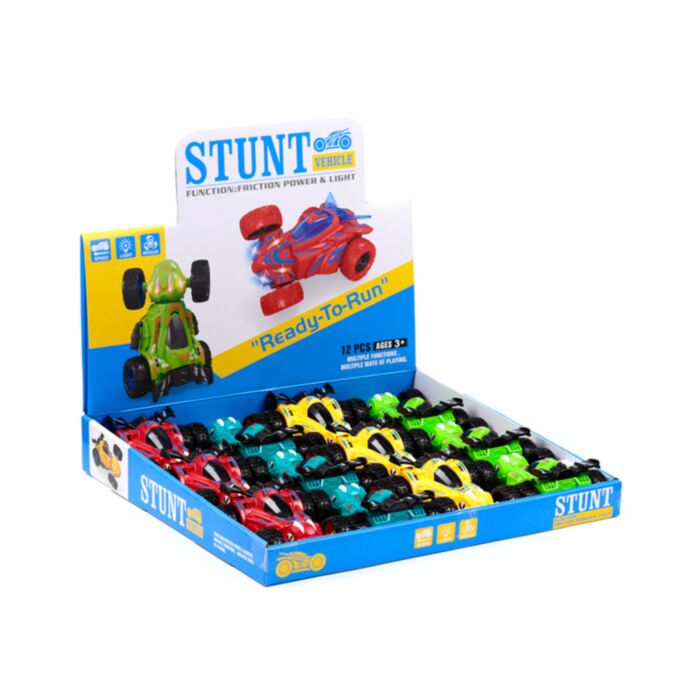 Brinquedo de ação de empurrar/puxar com luz e som carro lagarto