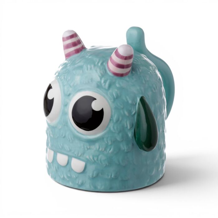 Caneca de Cerâmica ao Contrário - Monstro Monstarz Azul