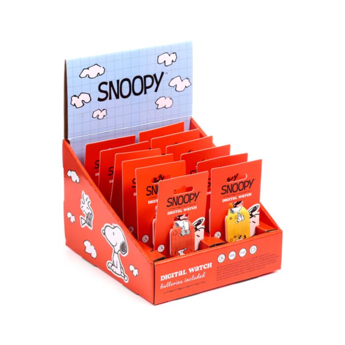 Relogio Digital em Silicone - Peanuts Snoopy & Woodstock