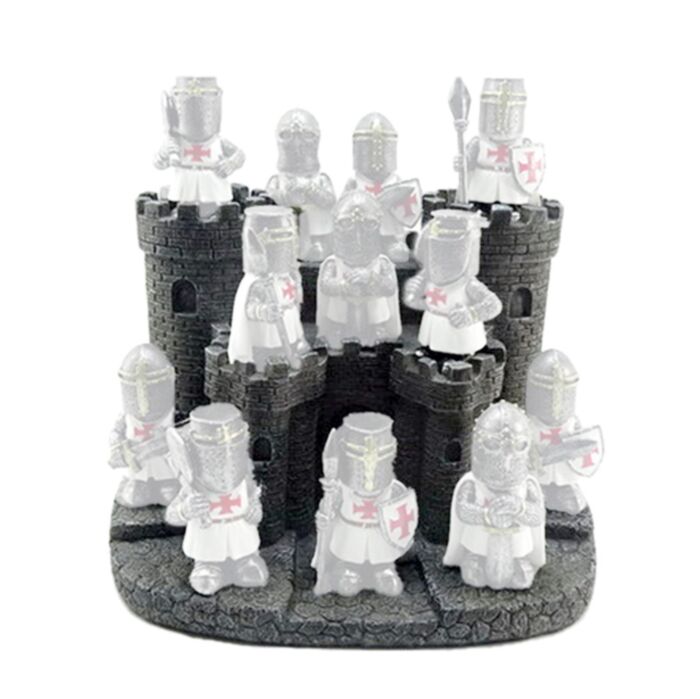 Suporte para figuras cavaleiros do Mundo - Castelo do Cavaleiro