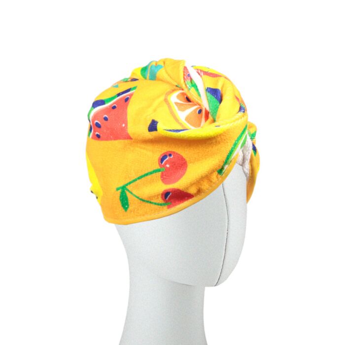 Toalha de microfibra para o cabelo Frutas do verão