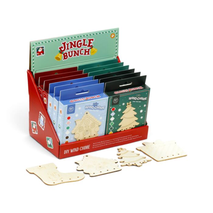 Decoração de guirlanda de Natal DIY para pintar Jingle Bunch 