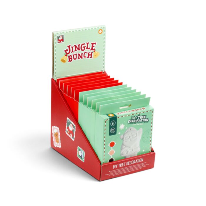 Pinte a sua decoração da árvore de Natal DIY Jingle Bunch Natal