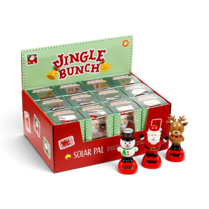 Boneco Solar - Conjunto de Natal: Pai Natal, Boneco de Neve e Rena