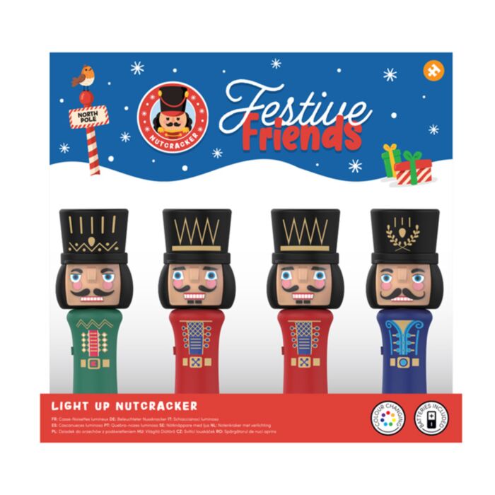 Festive Friends Quebra-Nozes de Natal  Lanterna LED com mudança de cor