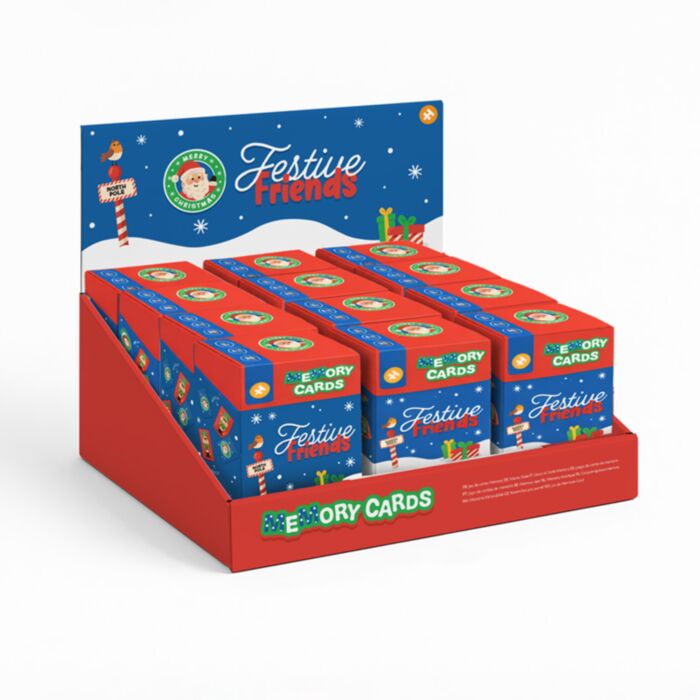 Set de cartas de memória para crianças Festive Friends Natal 
