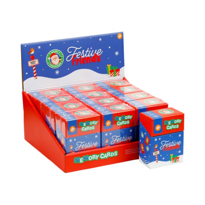 Set de cartas de memória para crianças Festive Friends Natal 