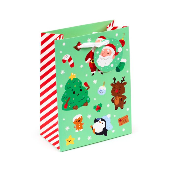 Saco médio para presentes Jingle Bunch Natal