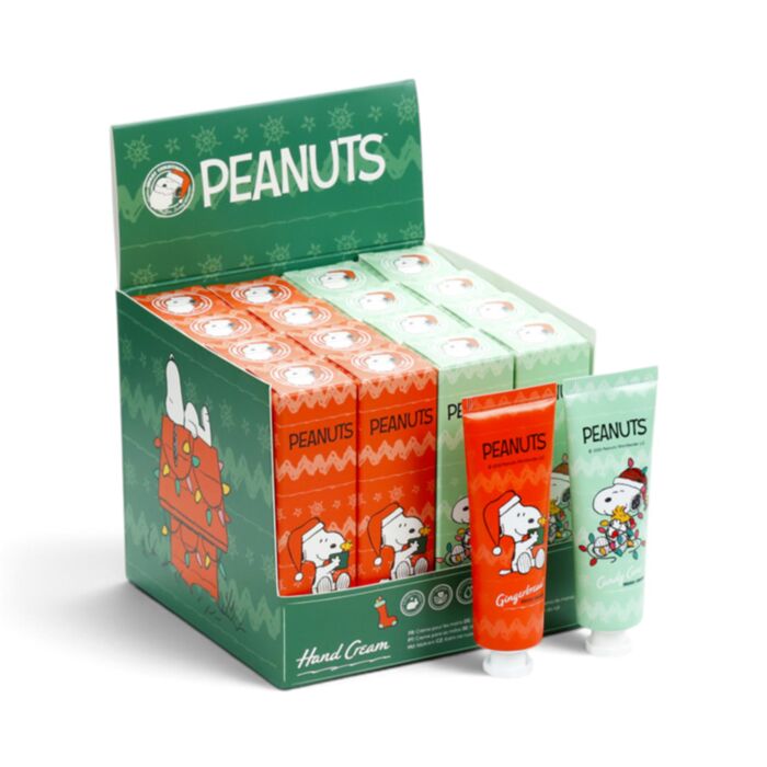 Creme hidratante para as mãos 30 ml Peanuts Christmas Snoopy & Woodstock
