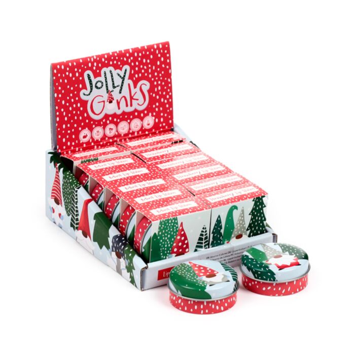 Bálsamo Labial em Lata Gnomo de Natal