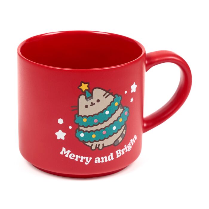 Caneca grande de porcelana Pusheen Natal