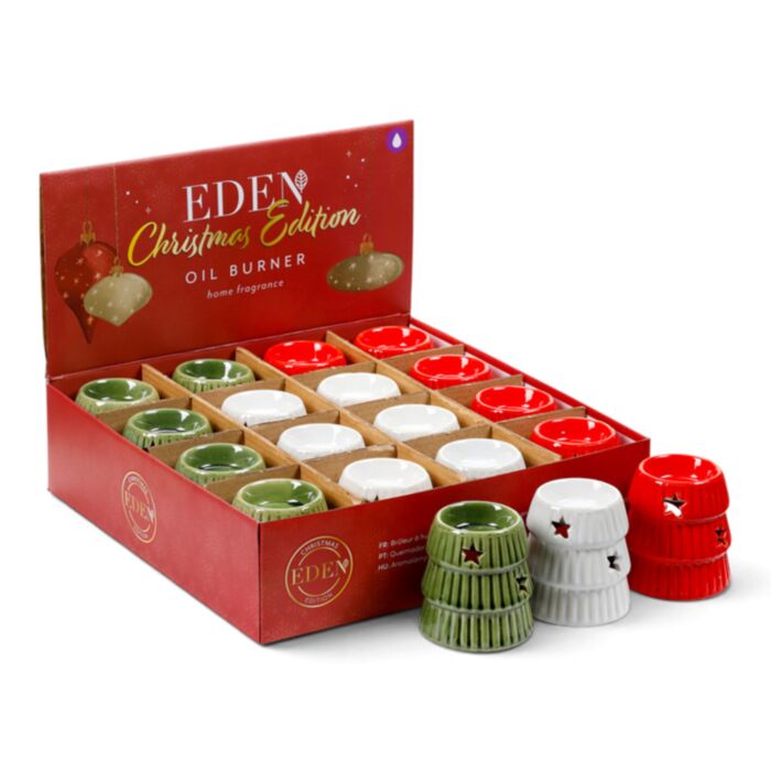 Queimador de óleos essenciais Eden pequeno em forma de árvore de Natal 