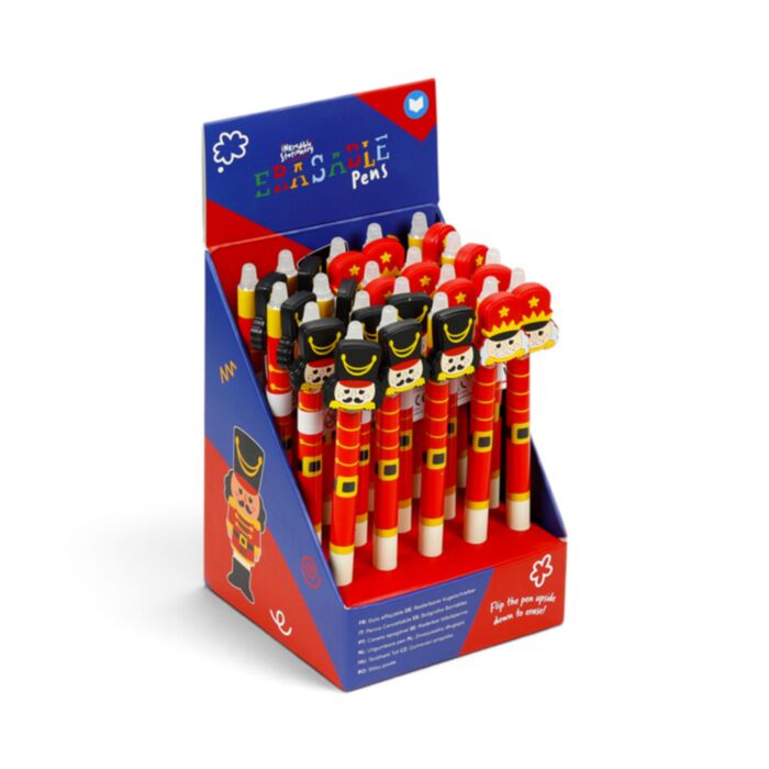Caneta apagável com topo de silicone Festive Friends Quebra-Nozes de Natal