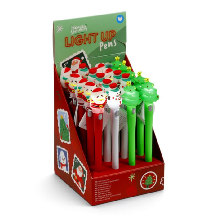 Caneta de ponta fina com luz LED Jingle Bunch Natal