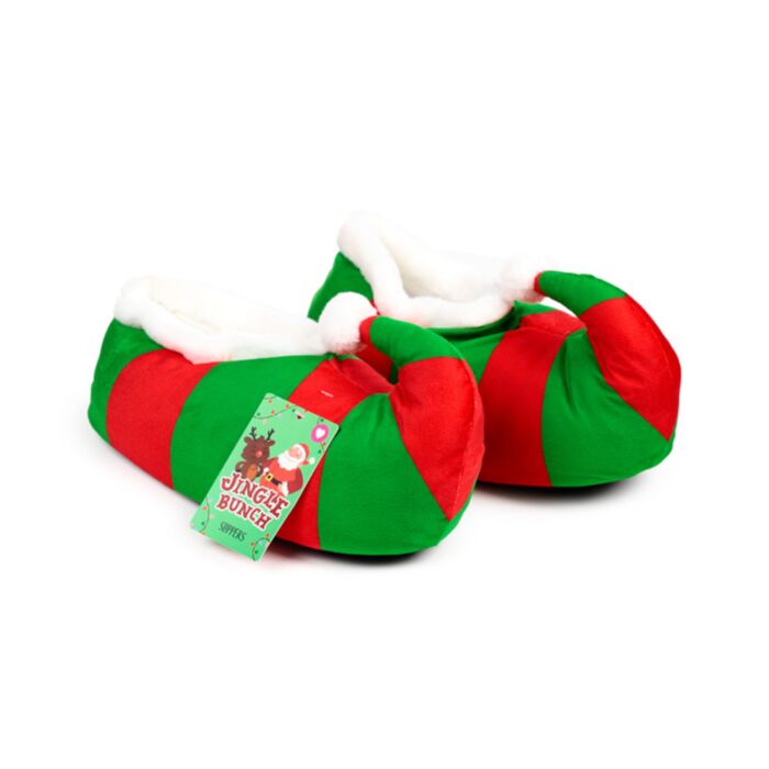 Pantufas Duende de Natal Jingle Bunch (Unisex Tamanho único)