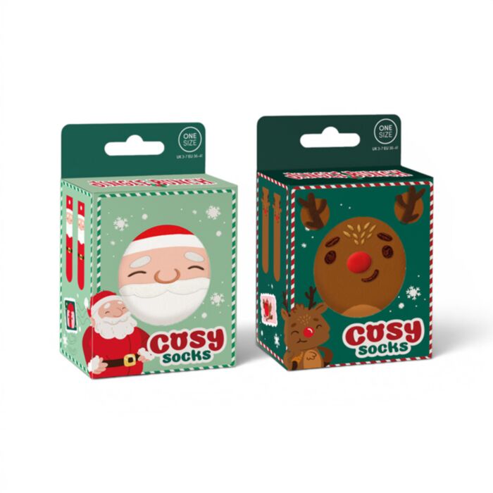 Meias fofinhas e macias Jingle Bunch Natal