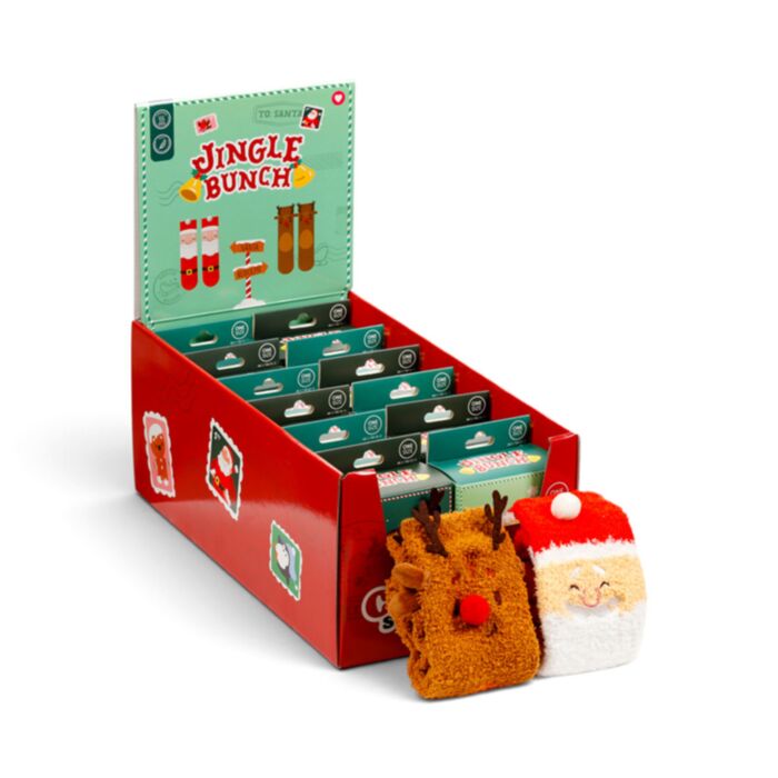 Meias fofinhas e macias Jingle Bunch Natal