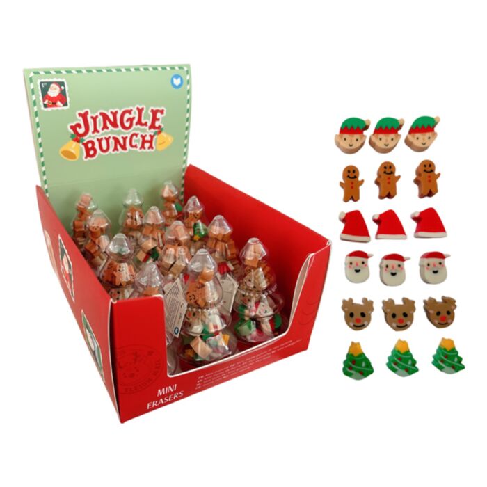 Frasco con Mini borrachas com forma de árvore Jingle Bunch Natal