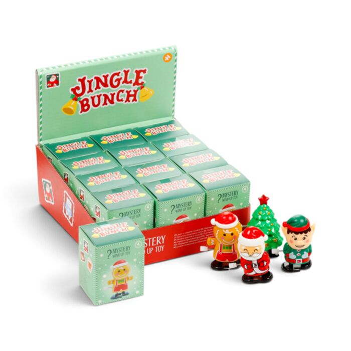 Caixa Surpresa com Brinquedo Natal de corda Jingle Bunch