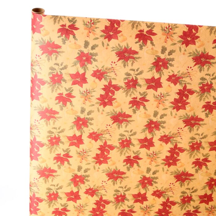 Rolo de papel de embrulho Natal Botánico