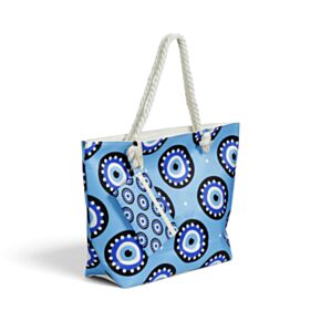 Saco de praia Olho turco e mini bolsa com fecho