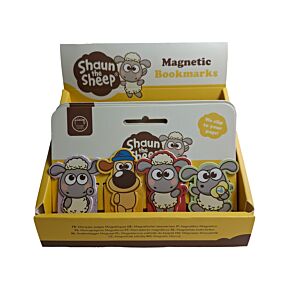 Set de marcadores magnéticos para livros Kawaii Shaun a Ovelha