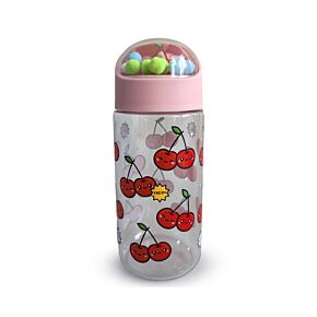 Garrafa infantil anti-quebra com charminhos - Foodiemals Cherry