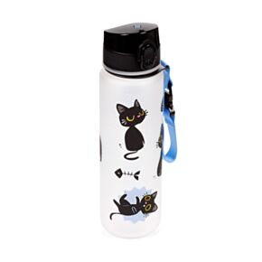 Garrafa à prova de quebra Topo Pop Lucky o Gato negro da sorte
