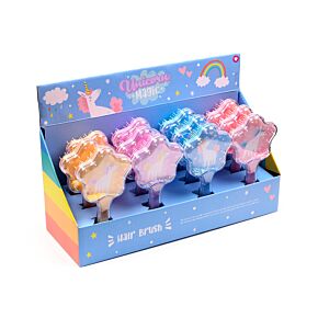 Escova Cabelo com forma e purpurina Unicórnio Mágico Escova Cabelo com forma e purpurina Unicórnio Mágico