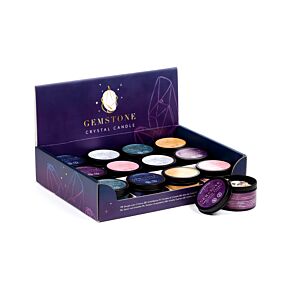 Vela de Cera em lata com pedras preciosas Vela de Cera em lata com pedras preciosas