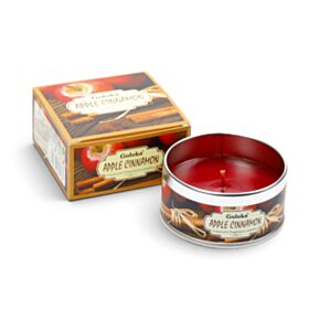 Vela de cera em lata - Goloka Maça e Canela