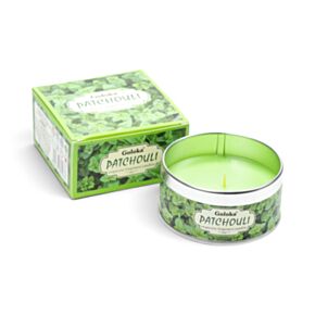 Vela de cera em lata - Goloka Patchouli