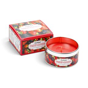 Vela de cera em lata - Goloka Morango e amora 
