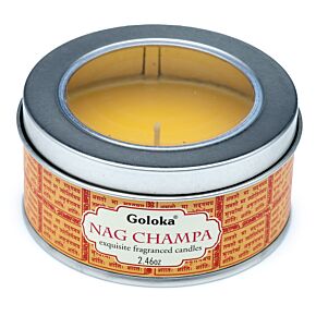 Vela de Cera em lata - Goloka Nag Champa Vela de Cera em lata - Goloka Nag Champa