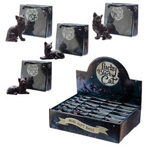 Saco Mini para Presentes - Gato Preto da Sorte