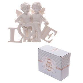 Casal de Querubins com letras LOVE