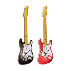Relogio de parede com forma Guitarra
