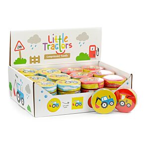 Pequenos Tractores - Toalha de viagem comprimida Pequenos Tractores - Toalha de viagem comprimida