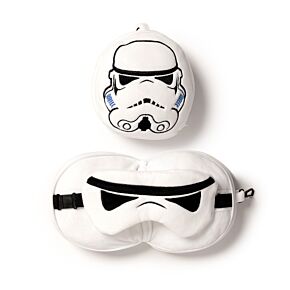 Almofada de viagem e máscara para dormir Relaxeazzz - Stormtrooper Almofada de viagem e máscara para dormir Relaxeazzz - Stormtrooper