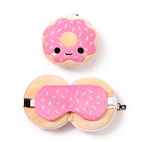 Almofada de Viagem e máscara para dormir Relaxeazzz Adorasnacks Donut Almofada de Viagem e máscara para dormir Relaxeazzz Adorasnacks Donut