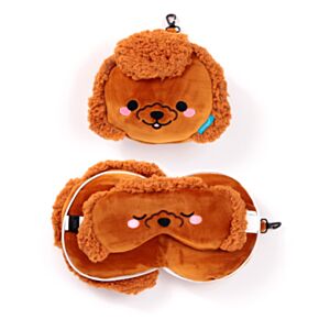Almofada de Viagem e máscara para dormir Relaxeazzz Adoramals Gigi o Poodle