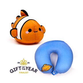 Almofada de viagem e brinquedo 2 em 1 Swapseazzz Adoramals Peixe-palhaço