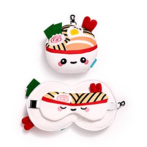 Almofada de Viagem e máscara para dormir Relaxeazzz Foodiemals Nori o Ramen Almofada de Viagem e máscara para dormir Relaxeazzz Foodiemals Nori o Ramen