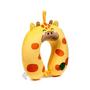 Almofada de Viagem com Memória em Pelúcia Relaxeazzz Raffi a Girafa Almofada de Viagem com Memória em Pelúcia Relaxeazzz Raffi a Girafa