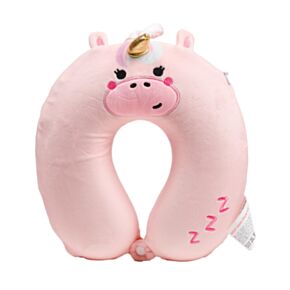 Almofada de Viagem KIDS com Memória em Pelúcia Relaxeazzz - Adoracorns Bella o Unicórnio