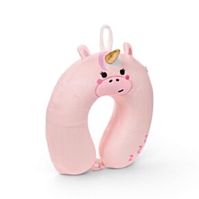 Almofada de Viagem KIDS com Memória em Pelúcia Relaxeazzz - Adoracorns Bella o Unicórnio