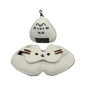 Almofada de Viagem e Máscara para Dormir Relaxeazzz Pusheen Cat Sushi Club