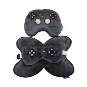 Almofada de Viagem e máscara para dormir Relaxeazzz Comando de jogo Game Over