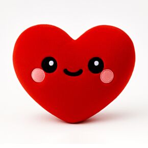 Brinquedo Fofinho Squidglys J'Adoramals Heart Coração Vermelho